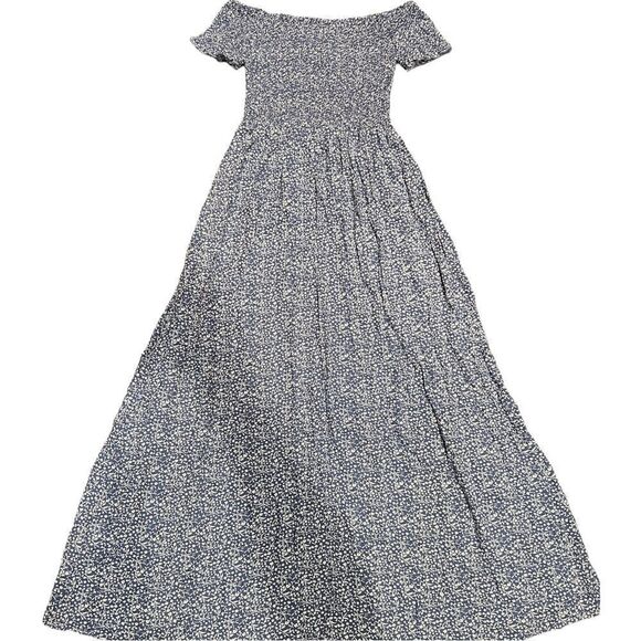 Floerns Women's Boho Floral Print Off Shoulder Split Long A Line Dress - Picture 16 of 17